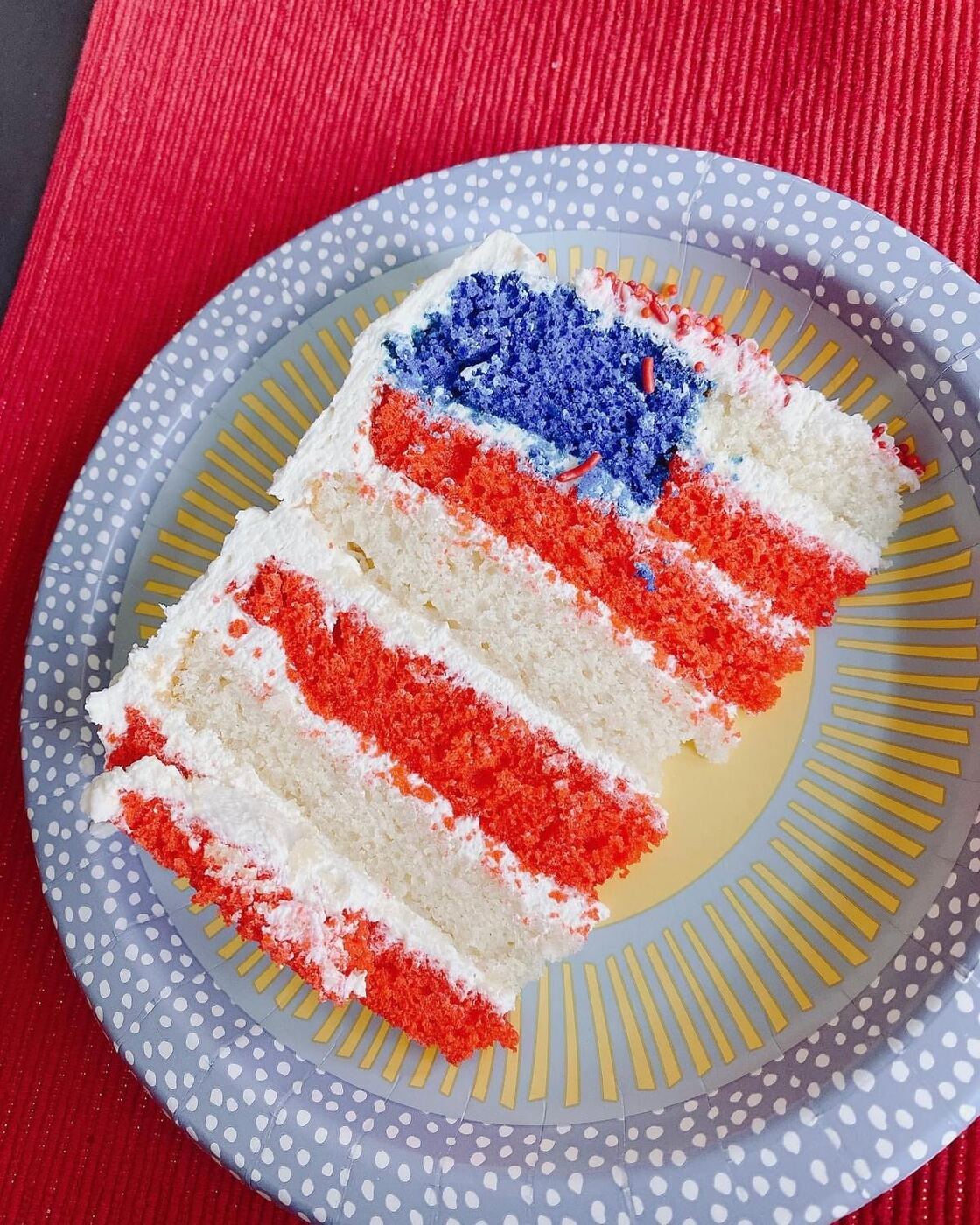 Patriotic Cake Slice