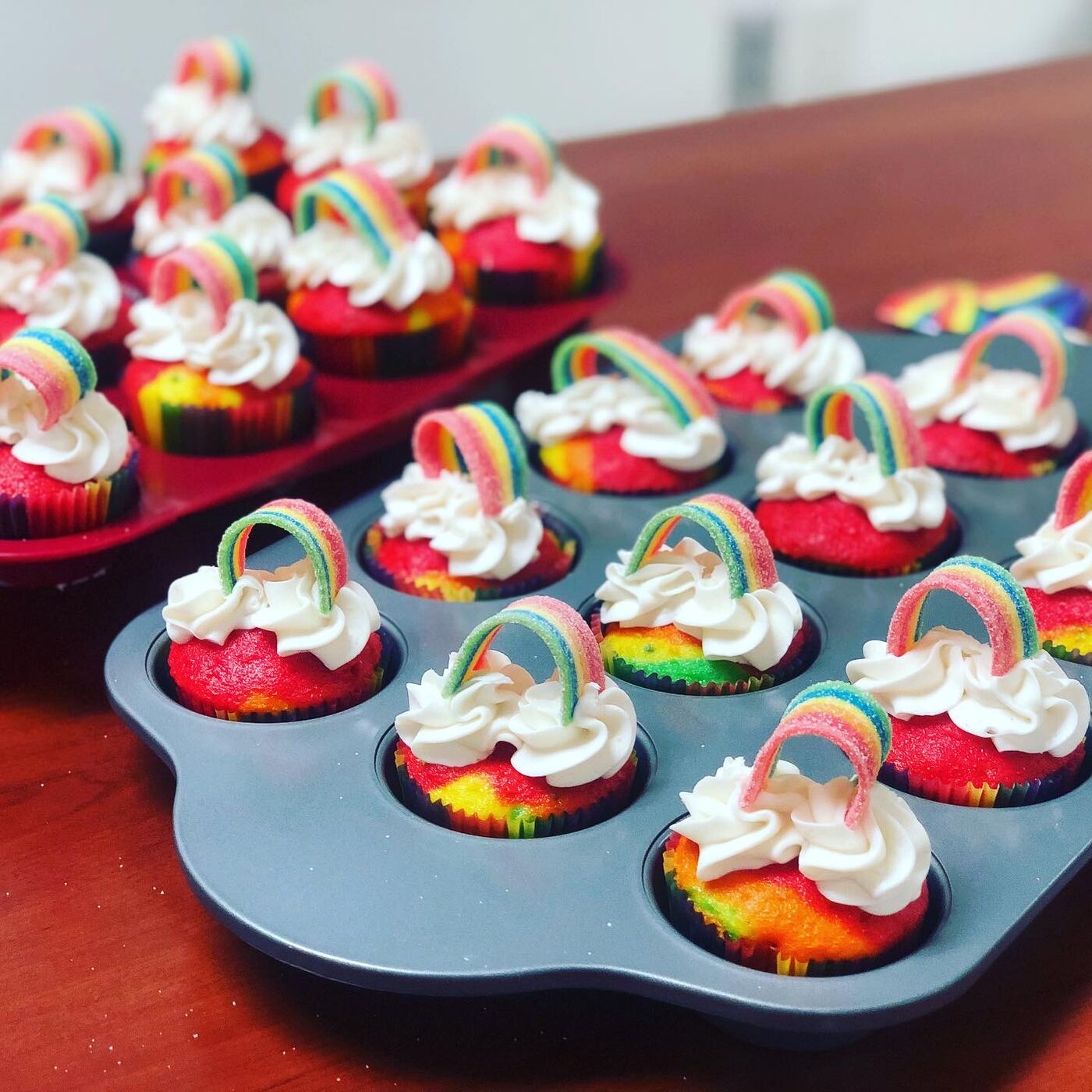 Rainbow Cupcakes